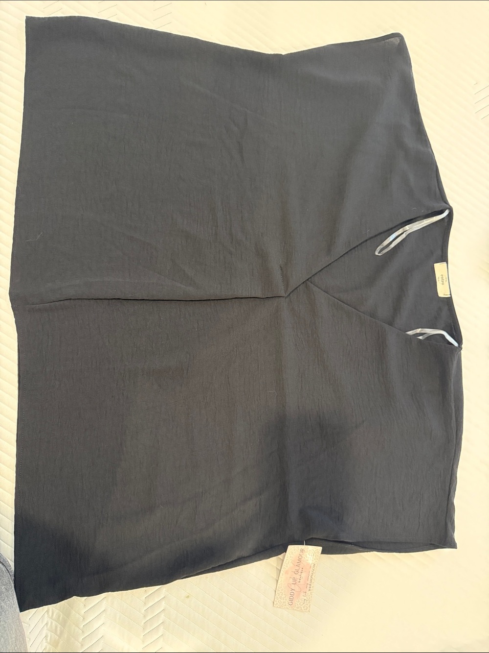 entro Black A-Line Women's Skirt